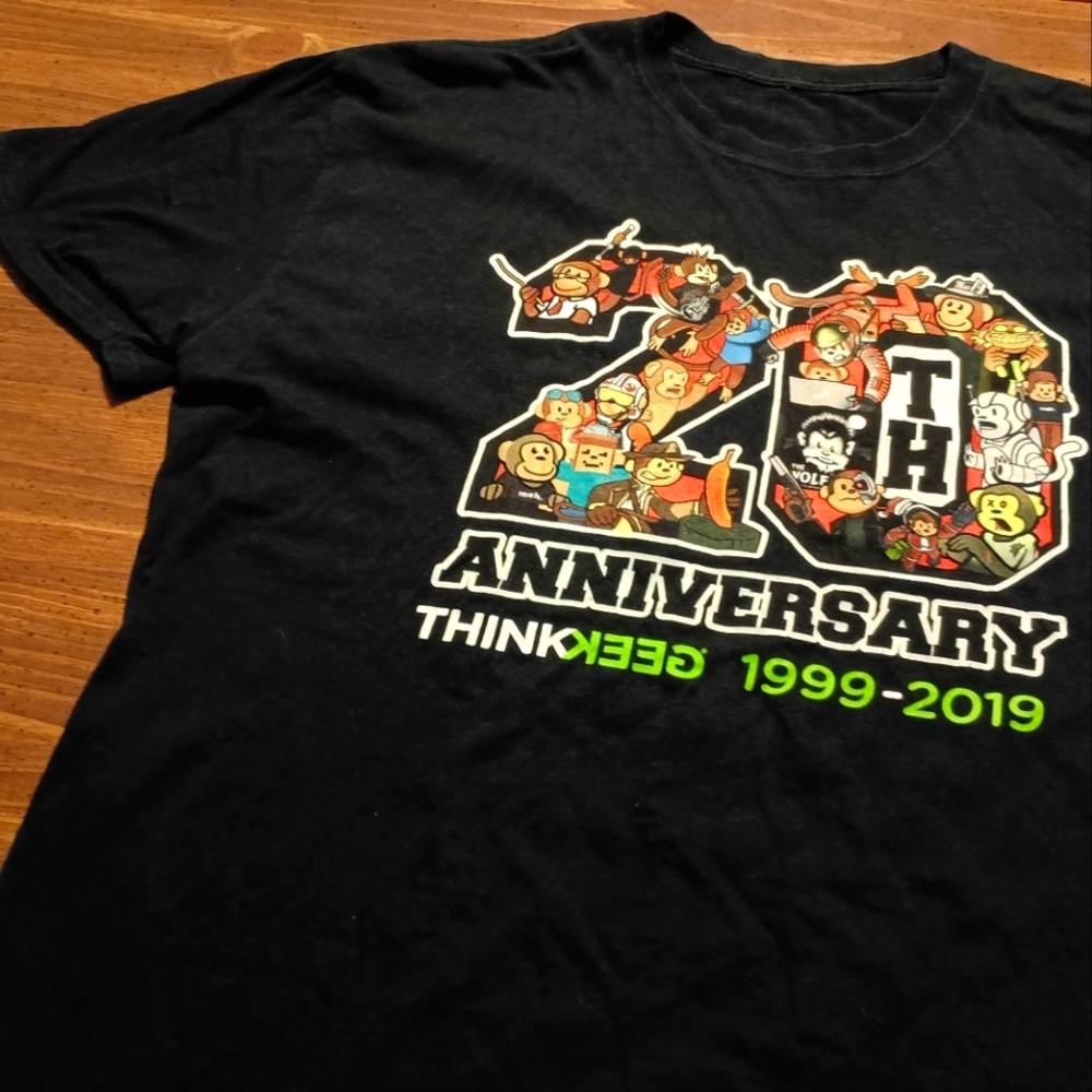 THINKGEEK ANNIVERSARY T-SHIRT - XXL // party tee shirt graphic tees
